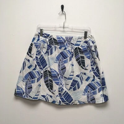 Tommy Bahama женская сине-белая легкая мини-юбка без застежек Oo La La Leaf S - Изображение 1 из 4