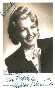 Maria Paudler Original Signature On Ross Card No. 7783 G