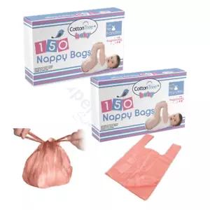 300 bolsas de pañales desechables bolsas de contenedor fraganciadas mango de corbata pañal perfumado - Imagen 1 de 1