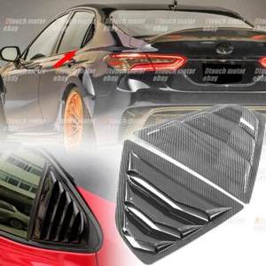 For Toyota Camry 2018-2021 Exterior Side Window Vent Louver Cover Carbon Style - Bild 1 von 13