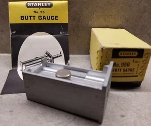 Stanley #95 Butt Gauge with Box & Instructions Sheet 95G Made in USA Zinc - Picture 1 of 10