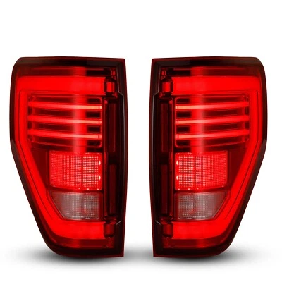 Luces traseras LED secuenciales de actualización para camioneta Ford F150 2009-2014 lámparas de lente rojas Foto 1 de 4