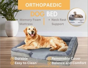 Premium Pet Memory Foam ORTHOPAEDIC DOG BED – Removable Cover - Small to XLarge - Picture 1 of 16