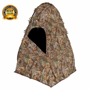 1-Person Camouflage Outhouse Turkey Deer Hunting Ground Blind Tent Outdoor - Picture 1 of 4