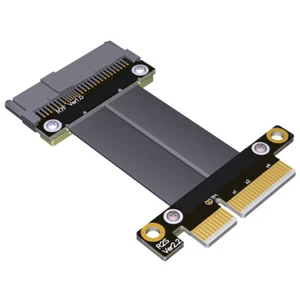 ADT-Link U.2 NVMe SSD to PCI-E 3.0 x4 SFF-8639 NVMe PCIe Extension Data Cable - Picture 1 of 9