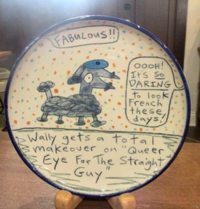 QUEER EYE FOR THE STRAIGHT GUY DECORATIVE PLATE WALLY MAKEOVER HUMOROUS GIFT - Picture 1 of 3