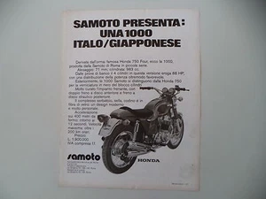 Werbung Werbung 1974 Motorrad Honda Samoto 1000 - Bild 1 von 1