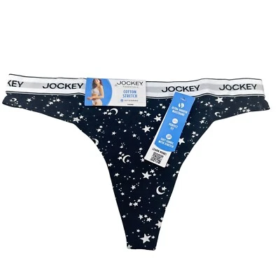 Женские большие трусики-стринги Jockey Essentials небесные черные новые с бирками - Изображение 1 из 4