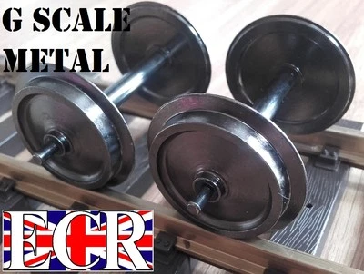 ECR UK G SCALE 45mm GAUGE METAL 30mm diam WHEELS FOR ALL TRAIN INC PIKO & NQD RAILWAY