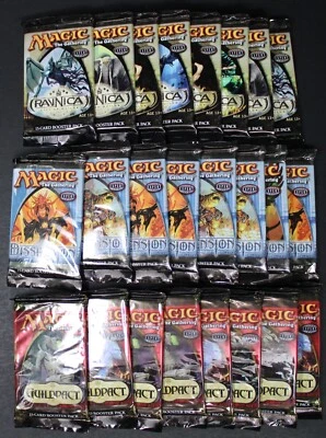 MTG Ravnica Block Draft - 24 packs, 8 each Ravnica / Guildpact / Dissension - Image 1 of 2