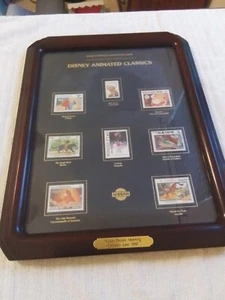 Disney Animated Classics World Stamp Collection enmarcado Nissan artículo de concesionario 1997 - Imagen 1 de 13
