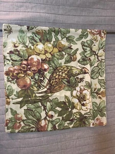 POTTERY BARN Giorgetta pillow cover pheasant bird pears floral cinna green - Picture 1 of 12