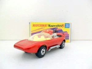 MATCHBOX SUPERFAST 36 HOT ROD DRAGULAR METALLIC RED - Zdjęcie 1 z 1