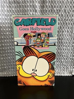 Garfield Goes Hollywood VHS Tape 1990 Classic Animated Cartoon CBS Fox Video — 第 1/4 张图片