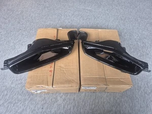 Rear Bumper Diffuser Exhaust tip Black Powdeer Coating For 21~2024 Genesis GV80 - Picture 1 of 9
