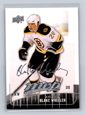 2009-10 Upper Deck MVP #274 Blake Wheeler Boston Bruins - Image 1 of 2