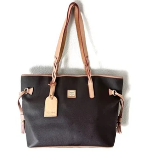 Dooney & Bourke Dark Brown Florentine Bailey Large Tote Shoulder Bag Purse - Picture 1 of 11