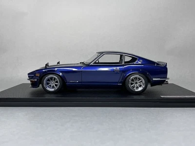 Included Ig 1/18 Nissan Fairlady Z S30 Blue 0179 Devil'S Watanabe Wheel Ignition - Image 1 of 4