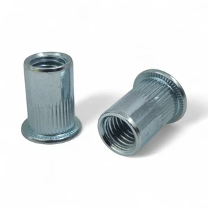 RIVNUTS NUTSERTS STEEL RIVET NUTS FLANGED HEAD THREADED M4 M5 M6 M8 M10 - Picture 1 of 11