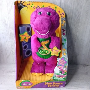BARNEY SINGS & DANCES PELUCHE 2002 FISHER PRICE - NUOVO MA DANNEGGIATO - RARO GIOCATTOLO RETRÒ - Foto 1 di 15