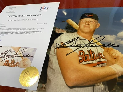 Foto de los Orioles 8x10 firmada por Boog Powell - Autenticada de primera mano - #A-622128 Foto 1 de 2