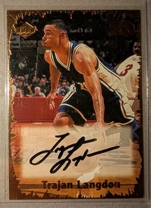 1999 Collector's Edge Rookie Rage- Pro Signatures Black Ink #RR26 Trajan Langdon - Picture 1 of 6