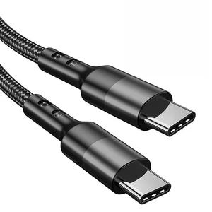 Fast Charger Dual USB-C to PD 3A 60W Type C Charging Data Sync USB Cable USB-C - Picture 1 of 8