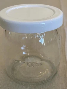 Mueller Ultra Yogurt Maker Replacement Glass Jar Single With Lid - Picture 1 of 5