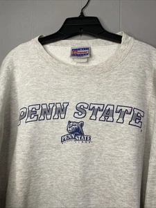 Vintage Penn State Crewneck Sweatshirt PSU 90s NCAA 29x29 BOXY 2XL+ Grunge - Picture 1 of 17