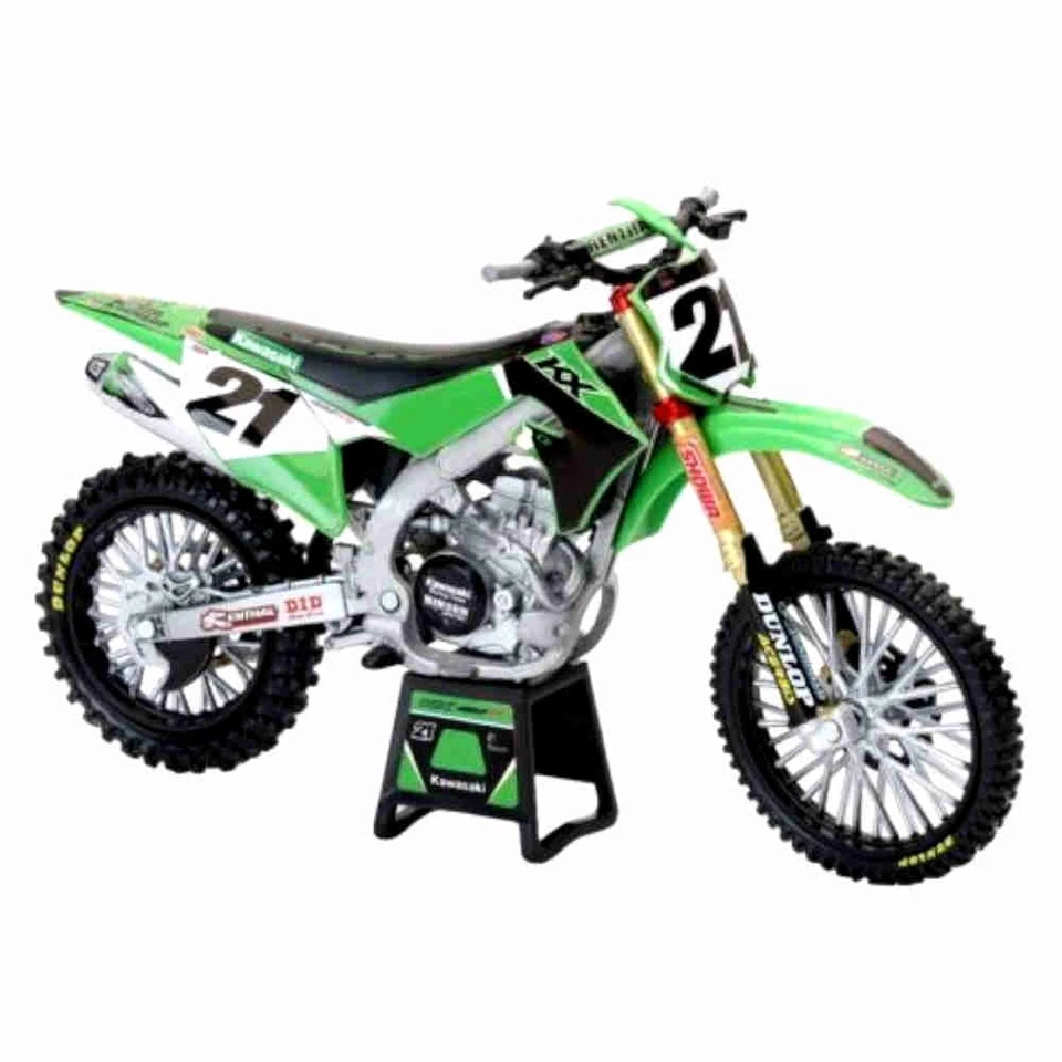 NEWRAY Kawasaki KX 450SR Jason Anderson Motocross Modell Maßstab: 1:12 Motorrad - Bild 1 von 1