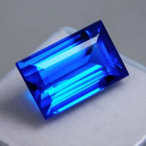 Maravillosa piedra preciosa suelta de tanzanita color superior 100 % natural certificada de 12,80 quilates - Imagen 1 de 8