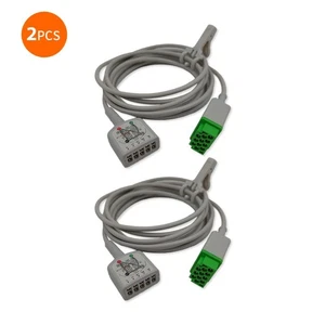 GE 2106305-001 EKG-Stammkabel, 3/5-adrig, AHA, 3,6 m/12 Fuß (rezertifiziert, 2 Stück) - Bild 1 von 1
