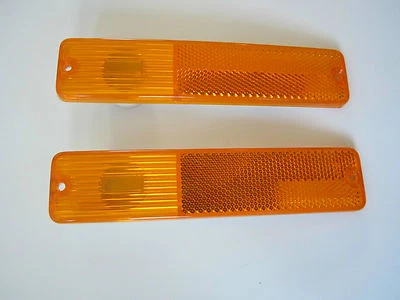 Compatível com Jeep 2 luzes indicadoras frontais CJ5 CJ7 CJ8 1972-1986 2 luzes âmbar - Imagem 1 de 3