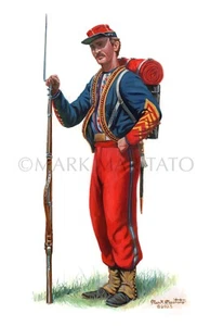 Mark Maritato Chicago Zouave United States Zouave Cadets Ltd Ed Signed Print - Picture 1 of 1