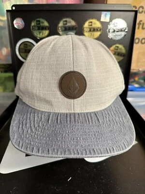 Volcom Blue And Gray 2 Toned Adjustable Snapback Mens Hat - Image 1 of 4
