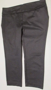 Pantalones de vestir gris oscuro con banda elástica talla XL de Dalia para mujer - Imagen 1 de 5