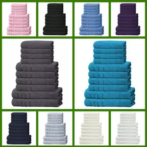 Luxurious Bale Towel Set 600 GSM Super Soft 100% Pure Cotton Hotel Quality Towel - Picture 1 of 20