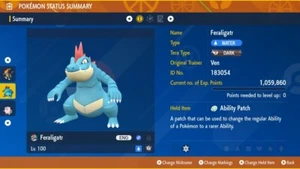 ✨Feraligatr Mightiest Mark 7 Star Raid EVENTO 6IV✨Violeta Escarlata INICIO (💯Legal) - Imagen 1 de 3