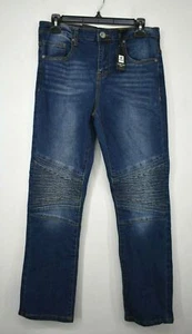 Xray Jeans Junior Boy Straight Leg Stretch Comfort Fit Knee Patch Denim Jeans 18 - Picture 1 of 10