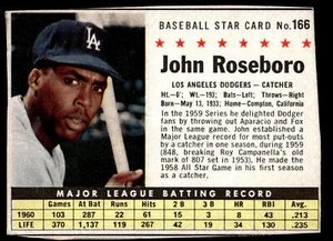John Roseboro | 1961 Post Cereal (F278-33) #166a | Excellent - Picture 1 of 1