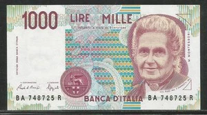 Italy P-114a 1000 Lire 1990-94 Unc - Picture 1 of 1