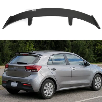 52" Matte Black Rear Trunk Window Roof Spoiler Tail Wing For KIA Rio Hatchback - Image 1 of 4