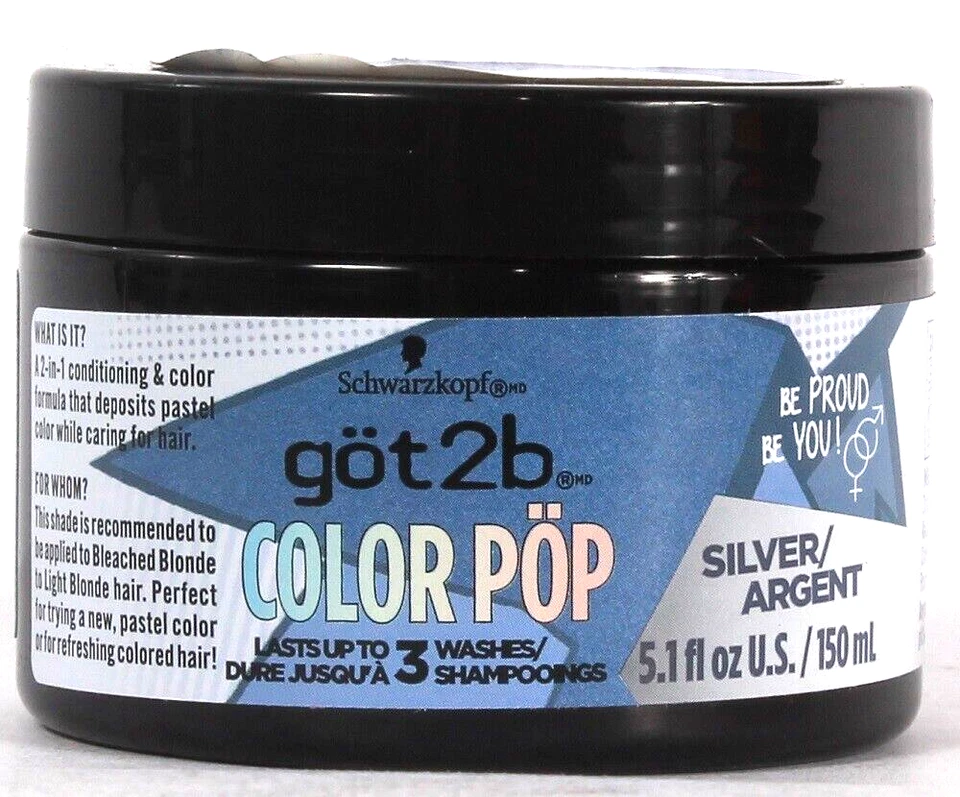 1 Ct Schwarzkopf Got 2b 5.1 Oz Color Pop Silver Intense Color & Care Treatment - Image 1 of 1