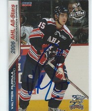 Valtteri Filppula Signed 2006/07 Choice AHL Card #7