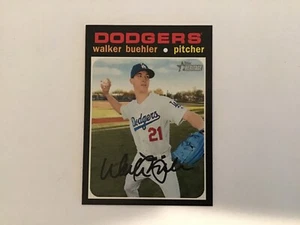Walker Buehler Los Angeles Dodgers 2020 Topps Heritage Baseball Short Print #496 - Picture 1 of 2