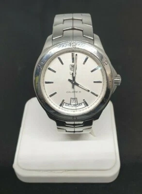 TAG HEUER Link WAT2011 Day Date Calibre 5 Automatic Men's Watch (Watch Only)  - image 1 of 4