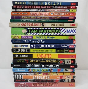 5th Grade Boys Chapter Books Lot of 20 RL5 Teacher Classroom Library Homeschool - Picture 1 of 9