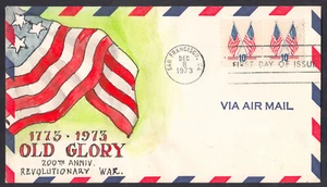 US Stamp #1519 10c Flag on Herman Maul Handpainted First Day Cover VF - Picture 1 of 1