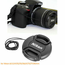 40.5 49 52 55 58 67 72 77 82mm Snap on Lens Cap Cover Protector for Nikon Camera
