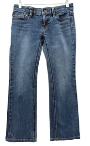 ANN TAYLOR LOFT Modern Boot Fit Stone Wash Blue Denim Jeans Women's Sz 4P PreOwn - Picture 1 of 16
